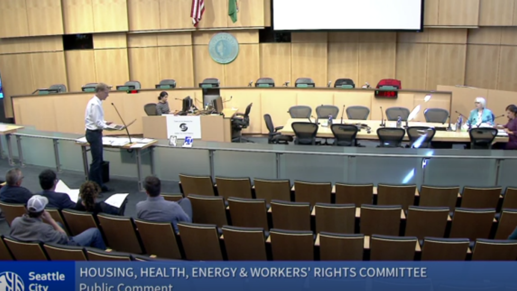 Friends of Discovery Park testimony at Seattle's Housing, Health, Energy, and Workers’ Rights Committee on June 6, 2019.