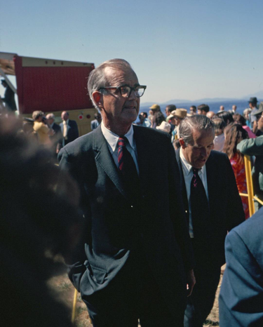Don Voorhees with Scoop Jackson at the dedication ceremony.